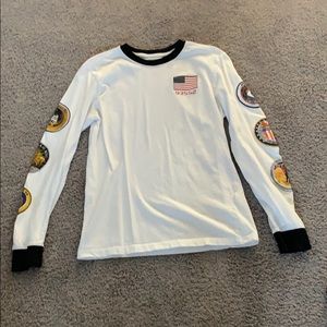 long sleeve white nike tee